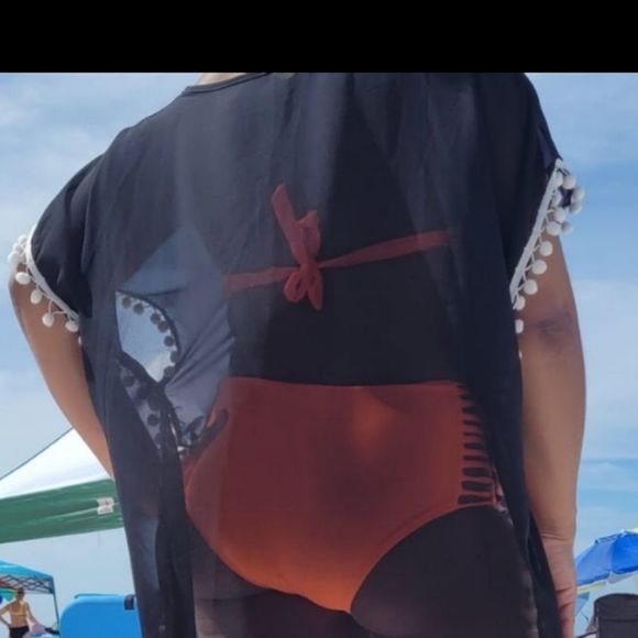 Vintage High Waist Bikini Set Conservative Swimsui - Picture 5 of 5